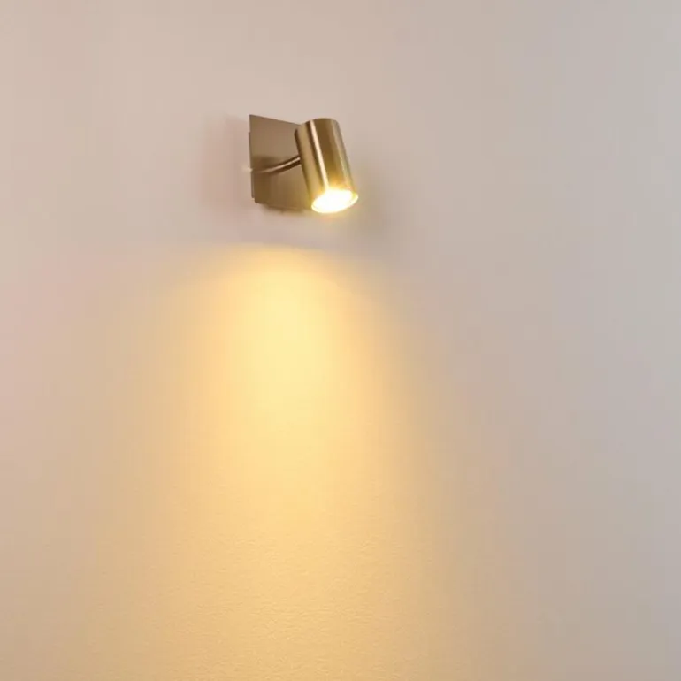 Spot mural Zuoz Nickel mat, 1 lumière