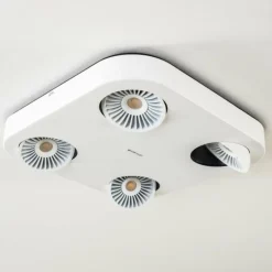 Spot plafond Granada LED Blanc, 4 lumières