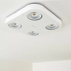 Spot plafond Granada LED Blanc, 4 lumières