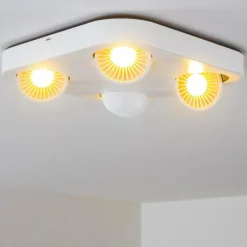 Spot plafond Granada LED Blanc, 4 lumières