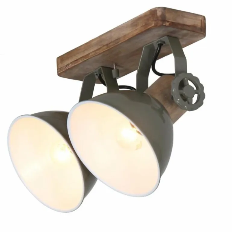 Spot Steinhauer GEARWOOD Vert, 2 lumières