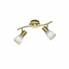 Spot Trio LEVISTO LED Laiton, 2 lumières