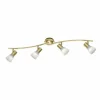 Spot Trio LEVISTO LED Laiton, 4 lumières