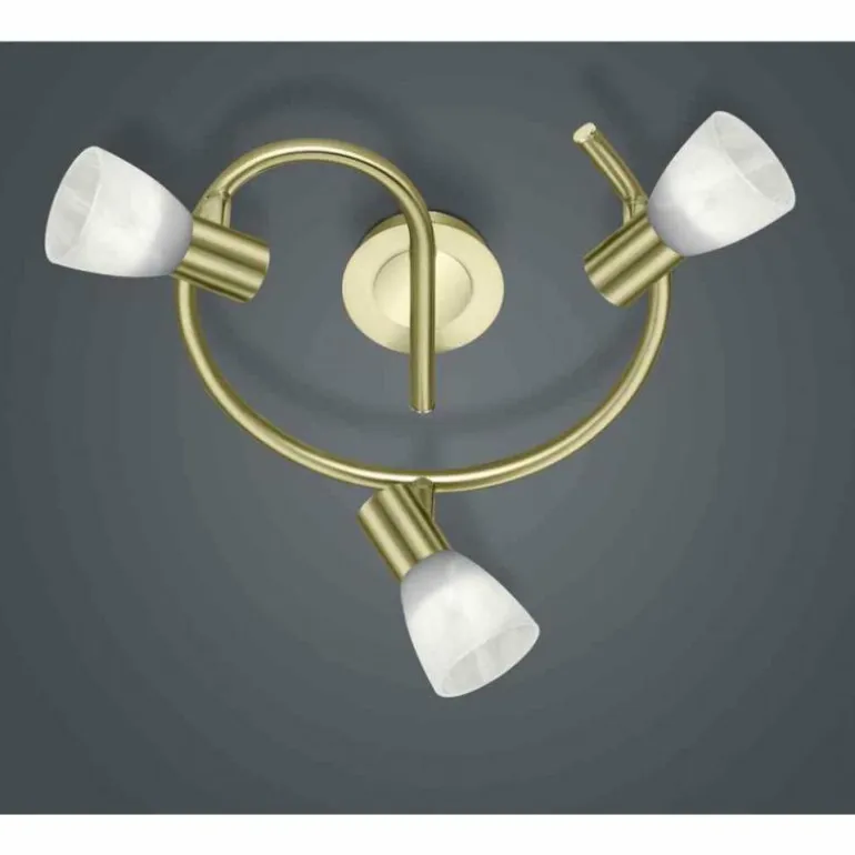 Spot Trio LEVISTO LED Laiton, 3 lumières