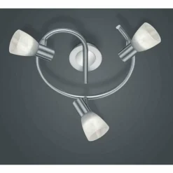 Spot Trio LEVISTO LED Nickel mat, 3 lumières