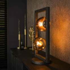 Stellar Lampe à poser Anthracite, 2 lumières