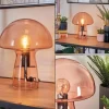 Style champignon Almagre Lampe à poser Noir, 1 lumière