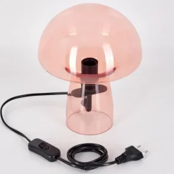 Style champignon Almagre Lampe à poser Noir, 1 lumière