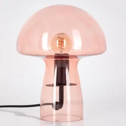 Style champignon Almagre Lampe à poser Noir, 1 lumière