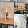 Style champignon Almagre Lampe à poser Noir, 1 lumière