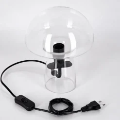 Style champignon Almagre Lampe à poser Noir, 1 lumière