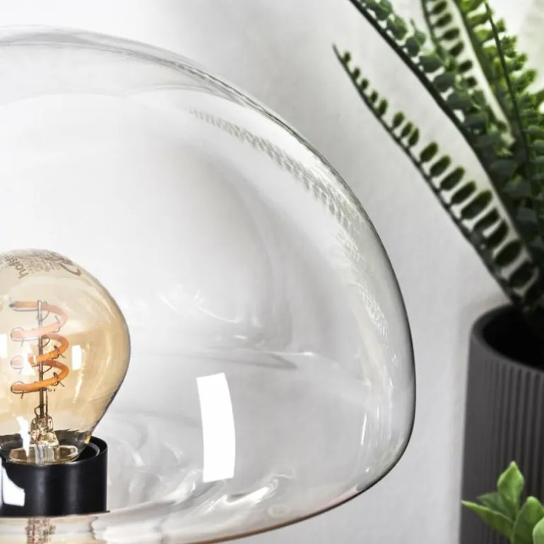 Style champignon Almagre Lampe à poser Noir, 1 lumière