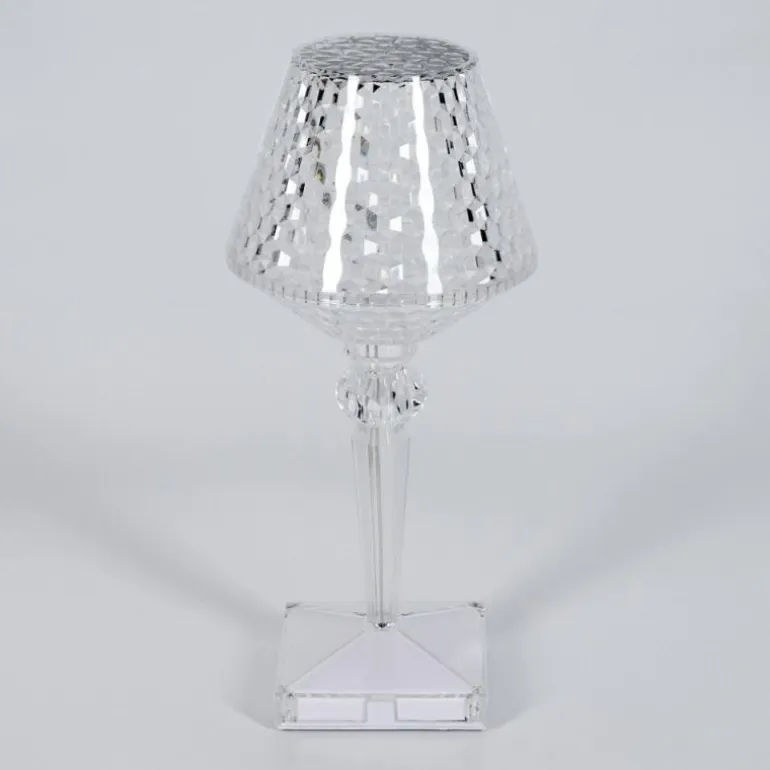 Style champignon Balsa Lampe à poser, Liseuse LED Transparent, 1 lumière