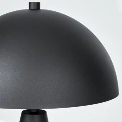 Style champignon Nor Lampe à poser Noir, 1 lumière