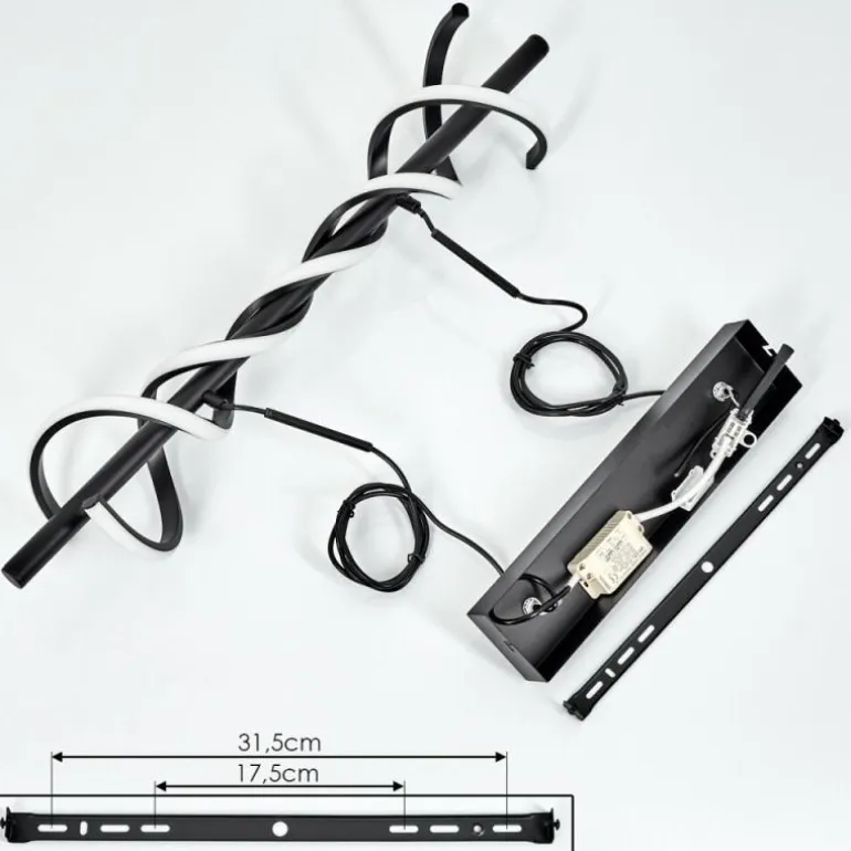Suspension Alvarim LED Noir, 1 lumière