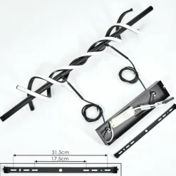 Suspension Alvarim LED Noir, 1 lumière