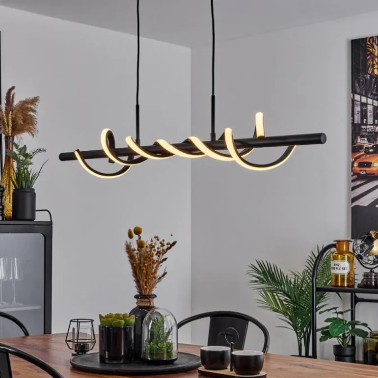 Suspension Alvarim LED Noir, 1 lumière