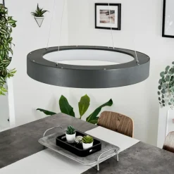Suspension Areja LED Anthracite, Blanc, 1 lumière