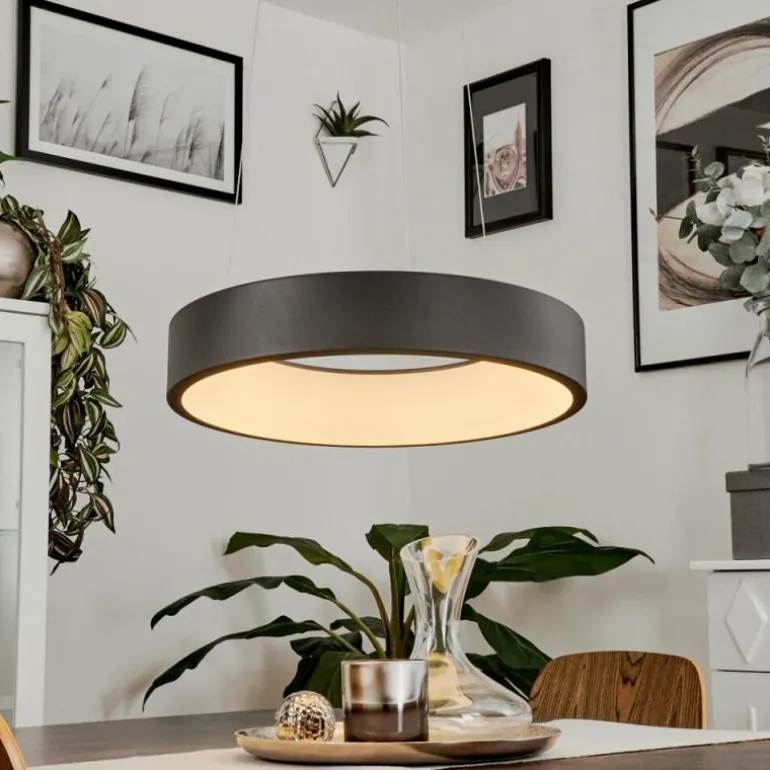 Suspension Areja LED Noir, Blanc, 1 lumière