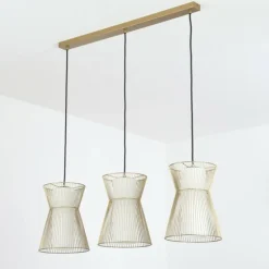 Suspension Chaca Or, 3 lumières