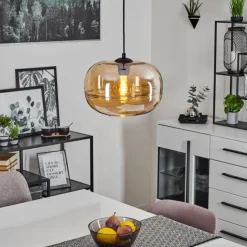 Suspension Collanco Noir, 1 lumière