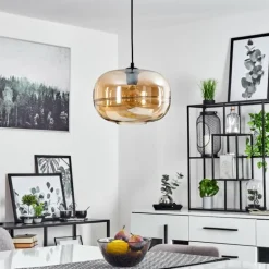 Suspension Collanco Noir, 1 lumière