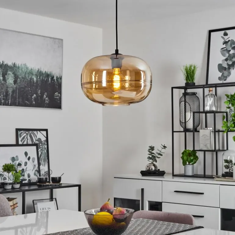 Suspension Collanco Noir, 1 lumière