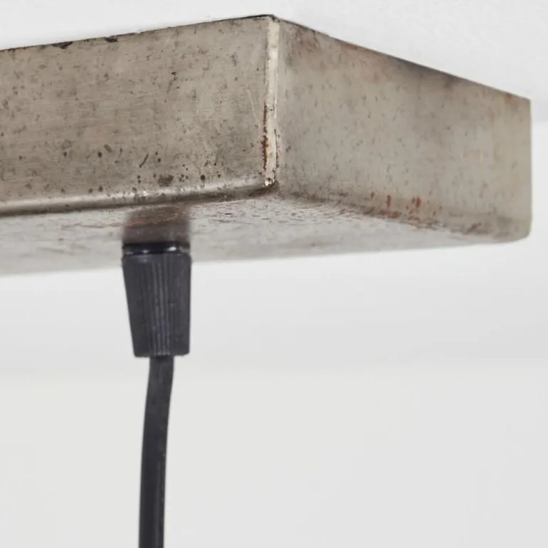 Suspension Donzhausen Argent Oxydé, 3 lumières