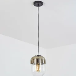 Suspension Golpilhal Or, Clair, 1 lumière