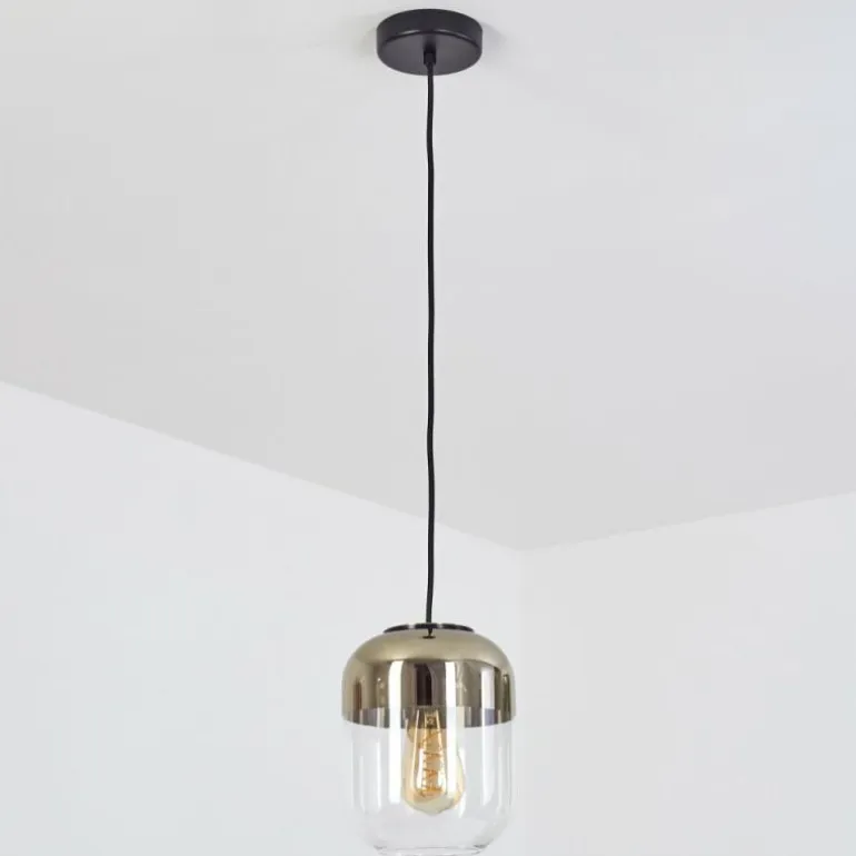 Suspension Golpilhal Or, Clair, 1 lumière