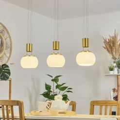 Suspension Izenave LED Laiton, 3 lumières