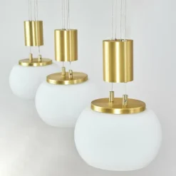 Suspension Izenave LED Laiton, 3 lumières