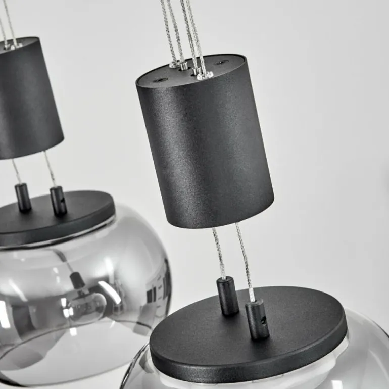 Suspension Izenave LED Noir, 3 lumières