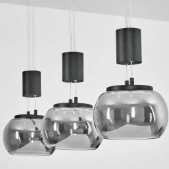 Suspension Izenave LED Noir, 3 lumières
