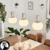 Suspension Izenave LED Nickel mat, 3 lumières