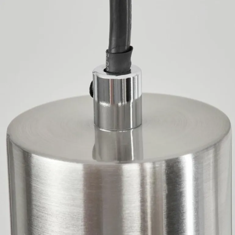 Suspension Javel Chrome, Nickel mat, 4 lumières