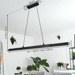 Suspension Kopila LED Noir, 1 lumière