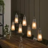 Suspension Mateus Noir, 7 lumières