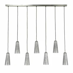 Suspension Mateus Noir, 7 lumières