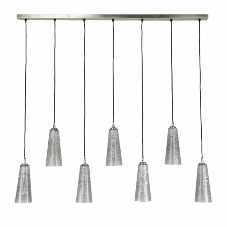 Suspension Mateus Noir, 7 lumières