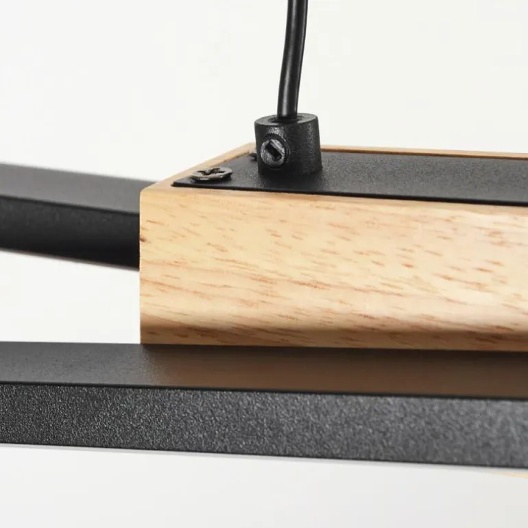 Suspension Meiral LED Noir, 2 lumières