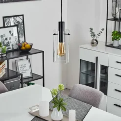 Suspension Miaqui Noir, 1 lumière
