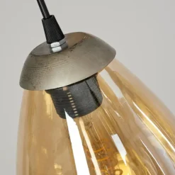 Suspension Nanami Argent Oxydé, Or, 7 lumières