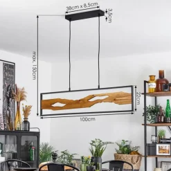 Suspension Nevogilde LED Noir, 1 lumière