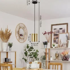 Suspension Pimeirol Noir, 1 lumière