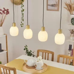 Suspension Pintacura Laiton, 4 lumières
