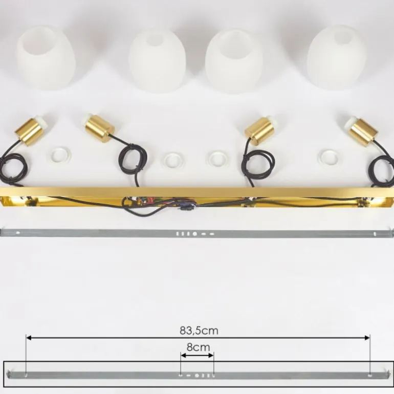 Suspension Pintacura Laiton, 4 lumières