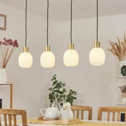 Suspension Pintacura Laiton, 4 lumières