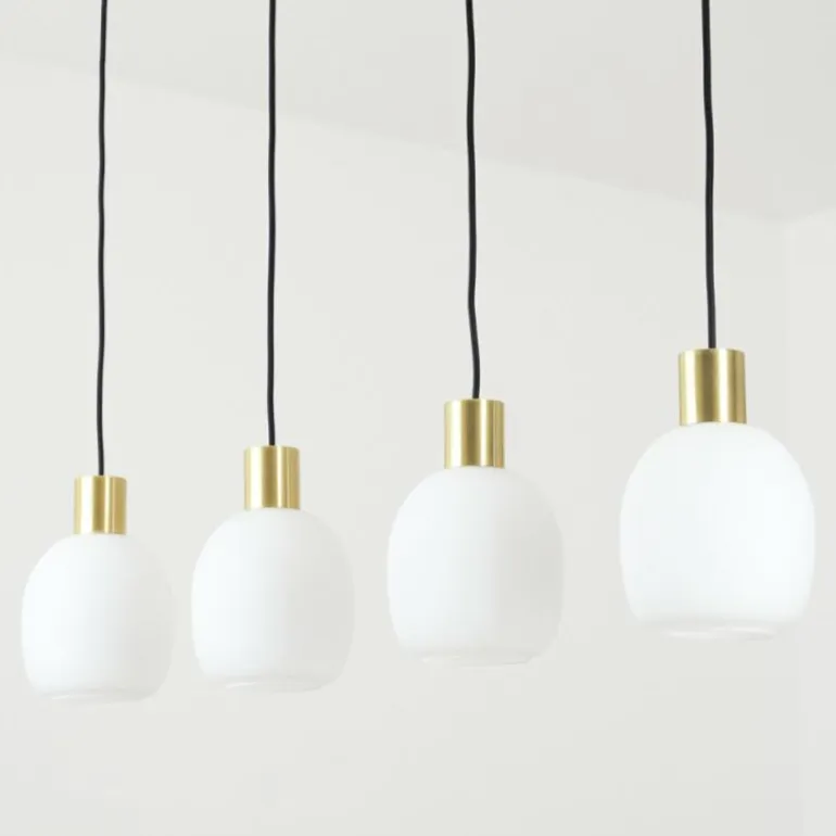 Suspension Pintacura Laiton, 4 lumières