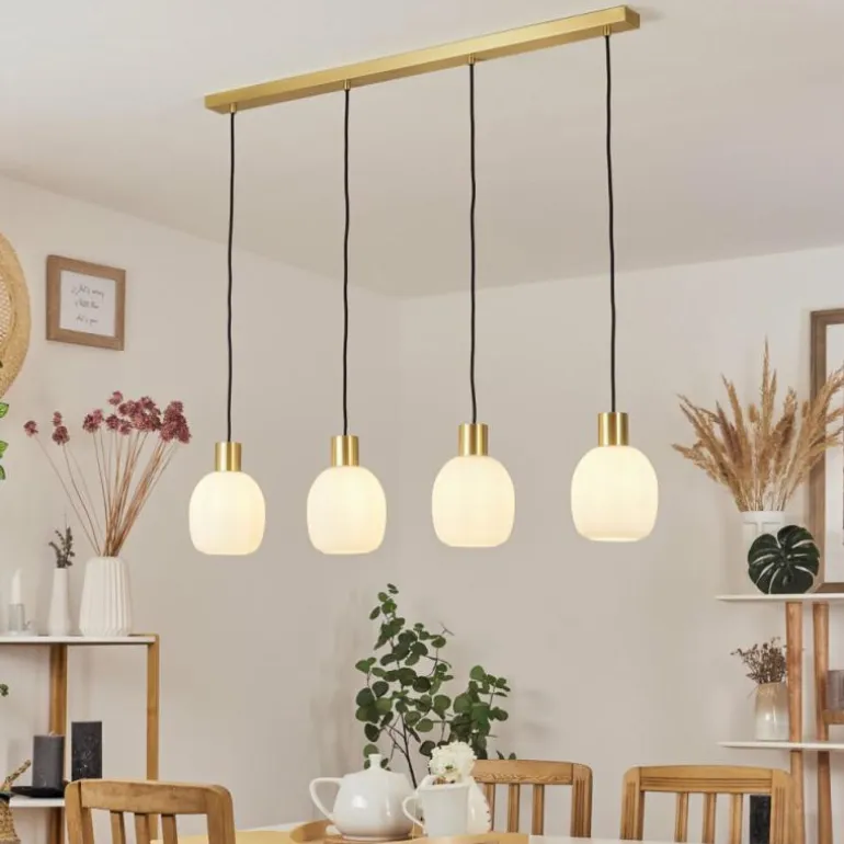 Suspension Pintacura Laiton, 4 lumières